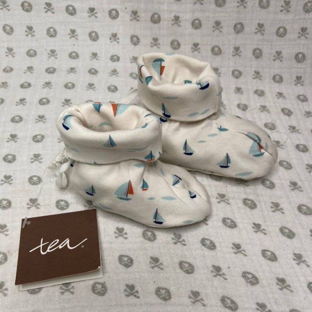 Tea Collection Sailboat Baby Booties